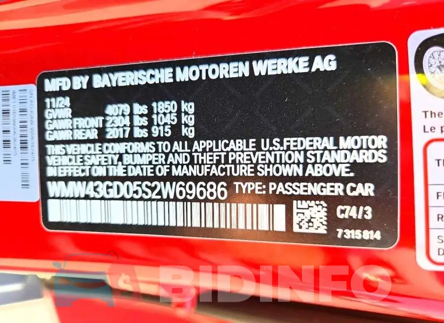 WMW43GD05S2W69686 Photo# 12