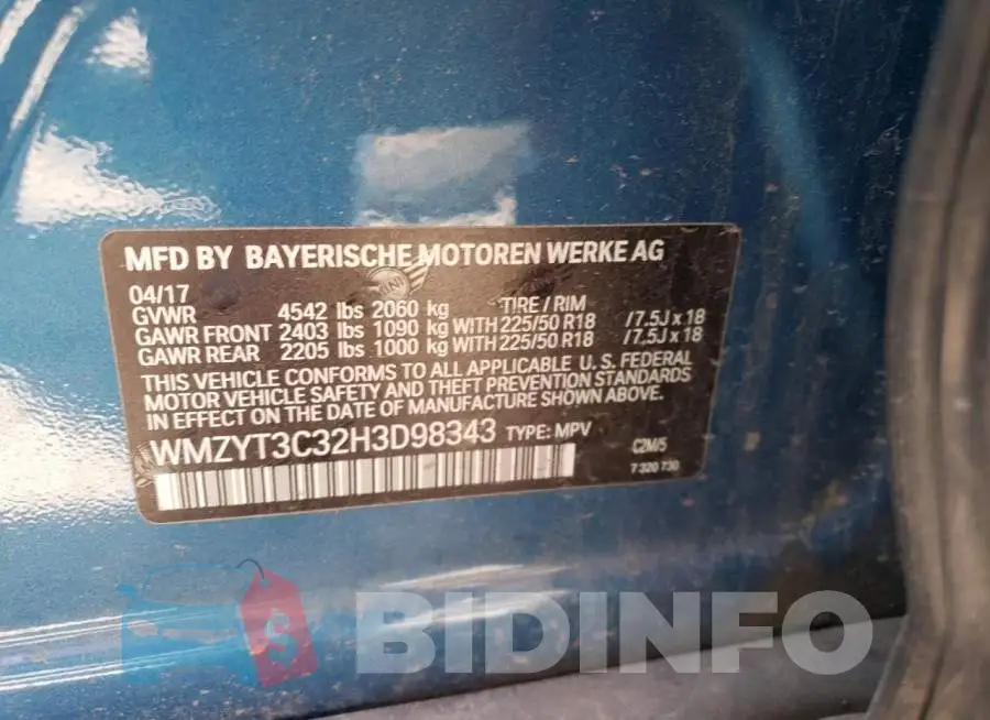 WMZYT3C32H3D98343 Photo# 12