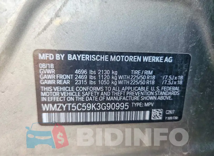 WMZYT5C59K3G90995 Photo# 12