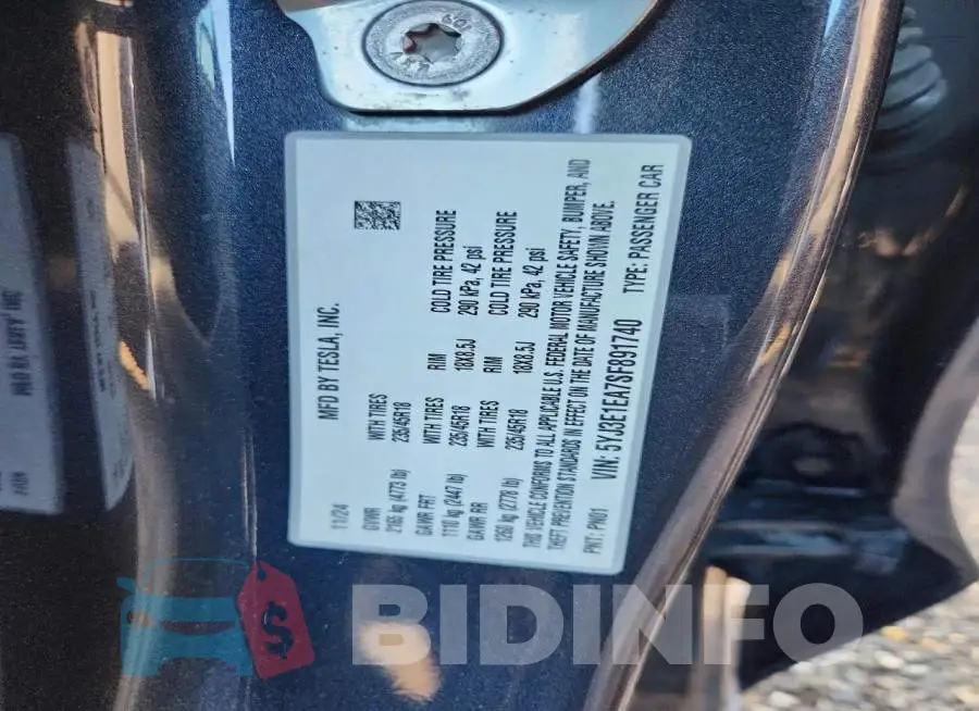 5YJ3E1EA7SF891740 Photo# 12