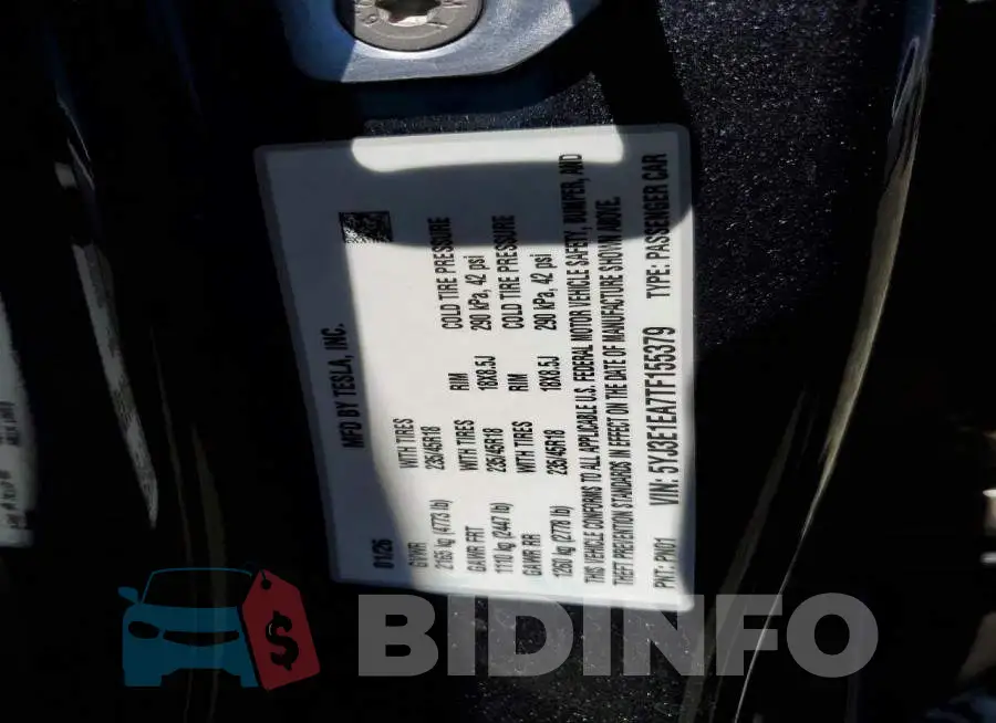 5YJ3E1EA7TF155379 Photo# 12