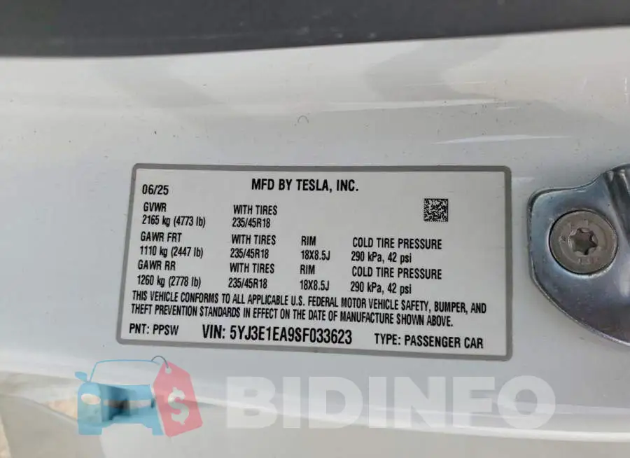 5YJ3E1EA9SF033623 Photo# 14
