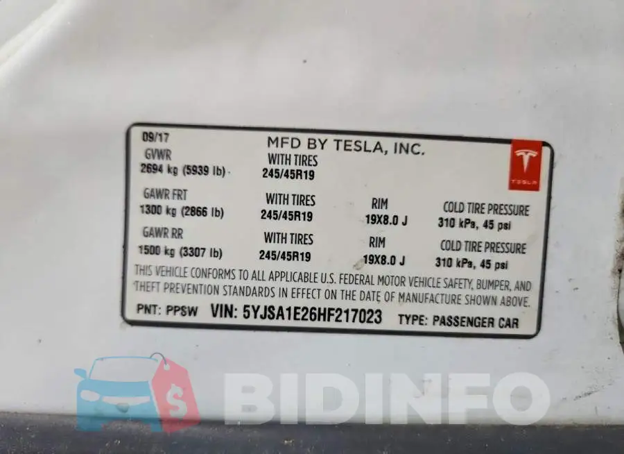 5YJSA1E26HF217023 Photo# 12