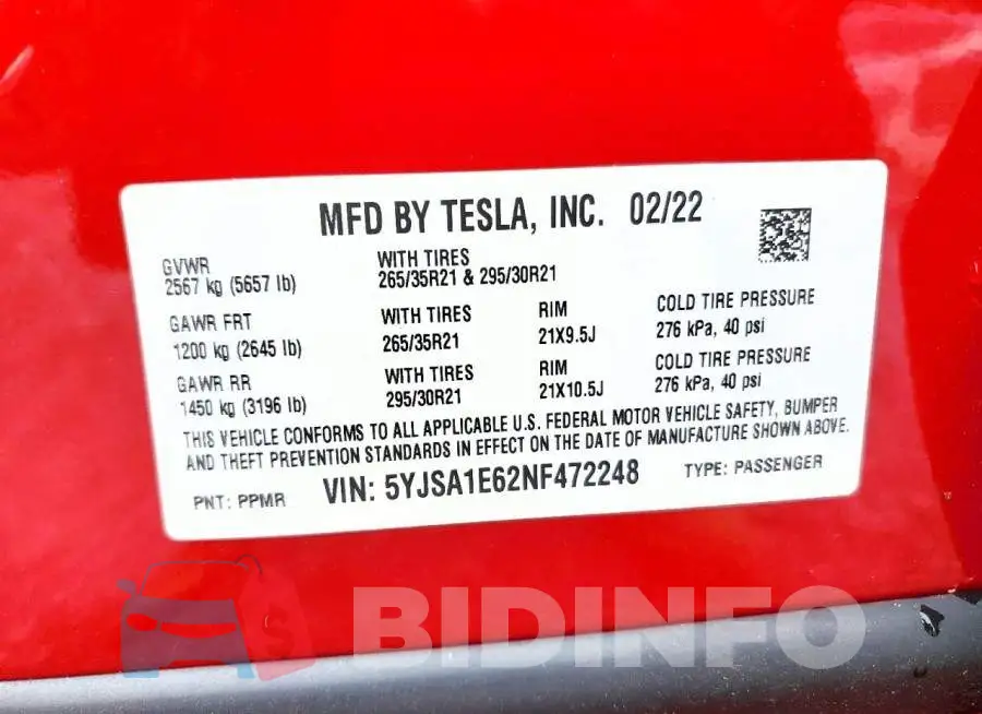 5YJSA1E62NF472248 Photo# 12