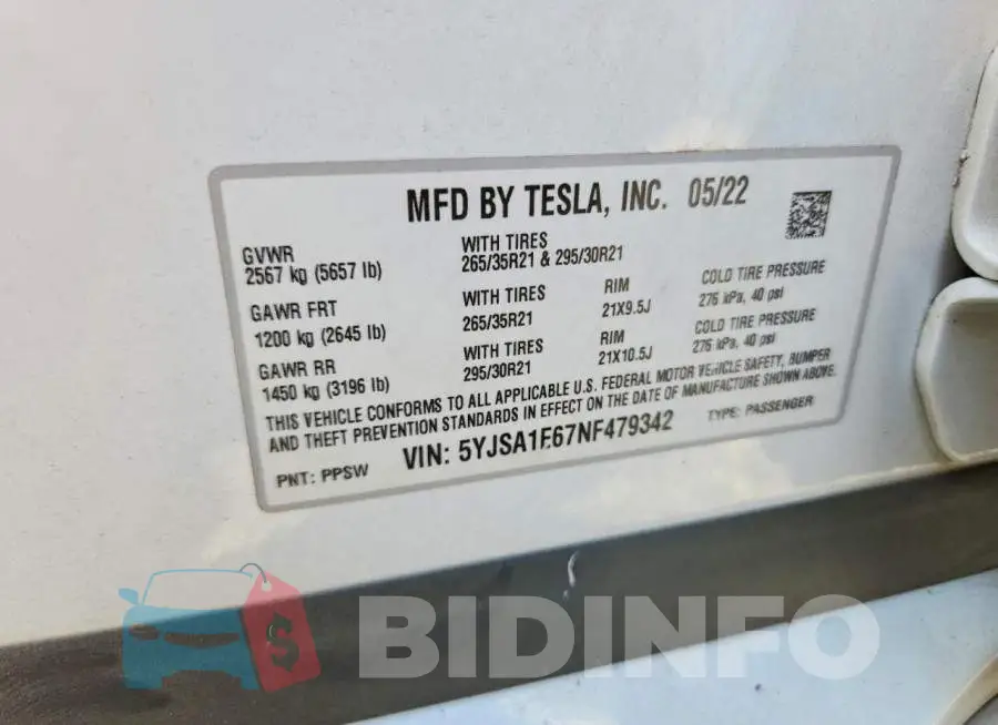 5YJSA1E67NF479342 Photo# 13