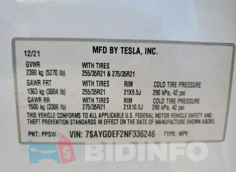 7SAYGDEF2NF336246 Photo# 14