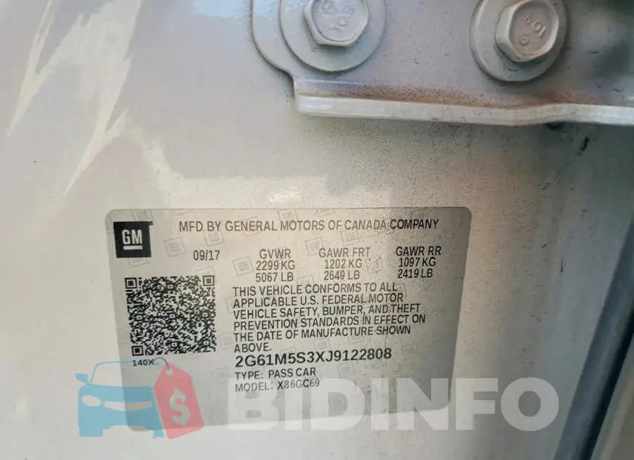 2G61M5S3XJ9122808 Photo# 12