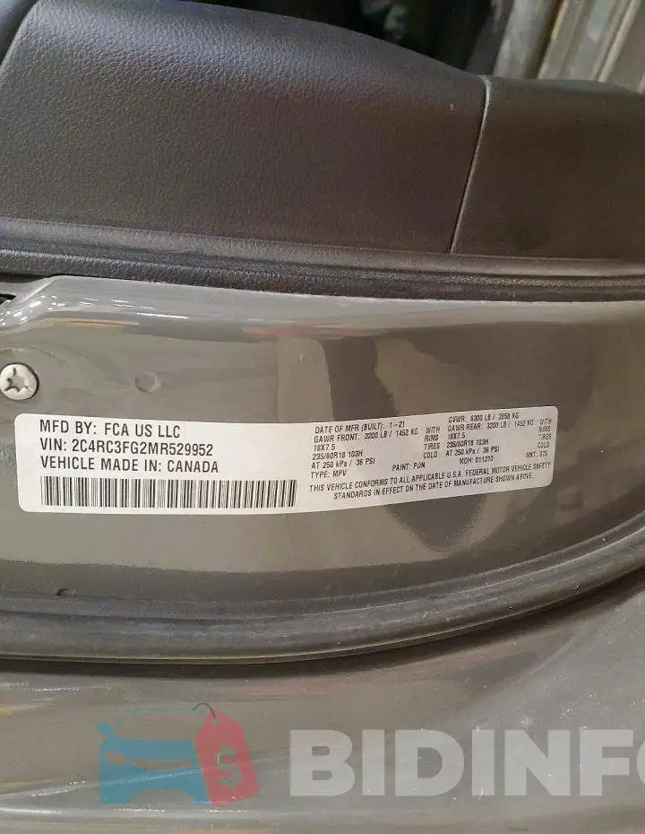 2C4RC3FG2MR529952 Photo# 13