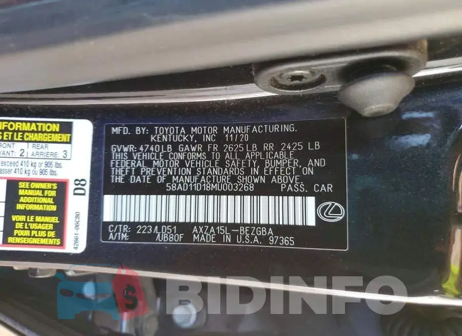 58AD11D18MU003268 Photo# 13