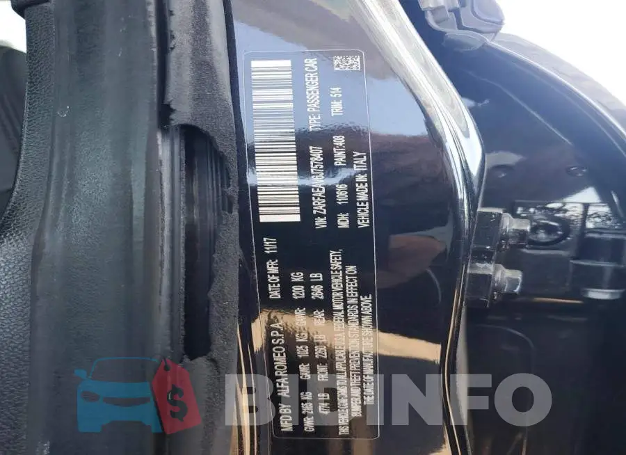ZARFAEAV6J7578407 Photo# 12