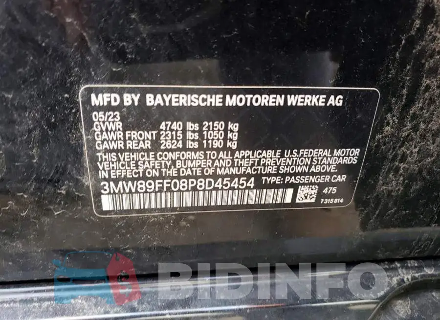 3MW89FF08P8D45454 Photo# 12