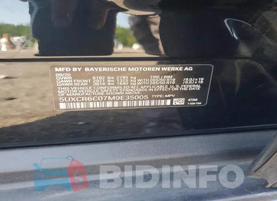 5UXCR6C07M9E35005 Photo# 12