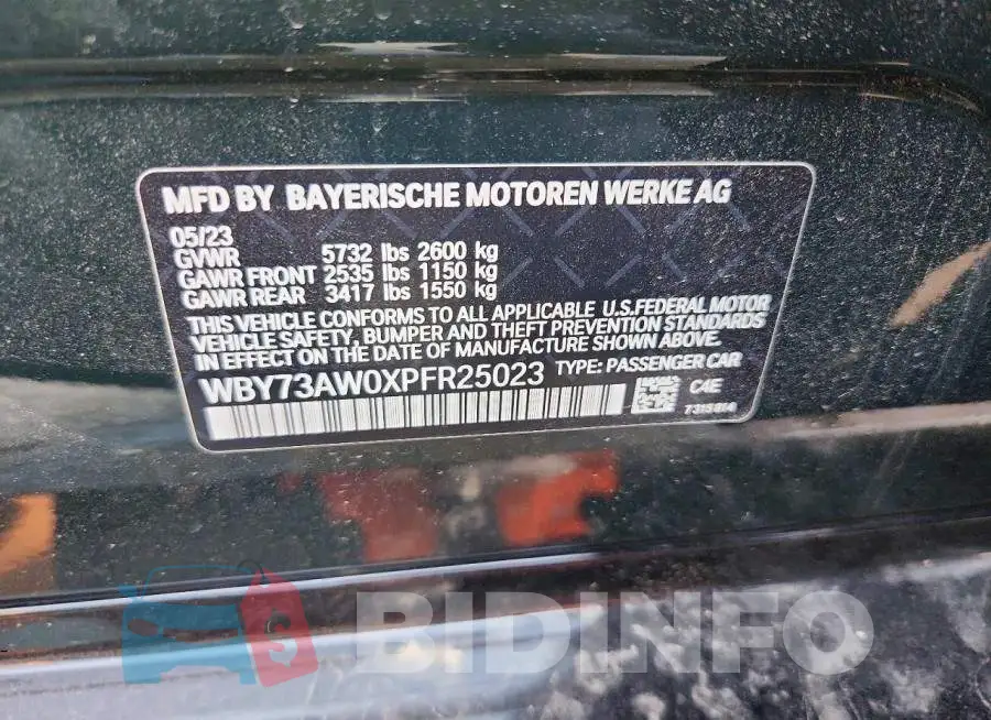 WBY73AW0XPFR25023 Photo# 12