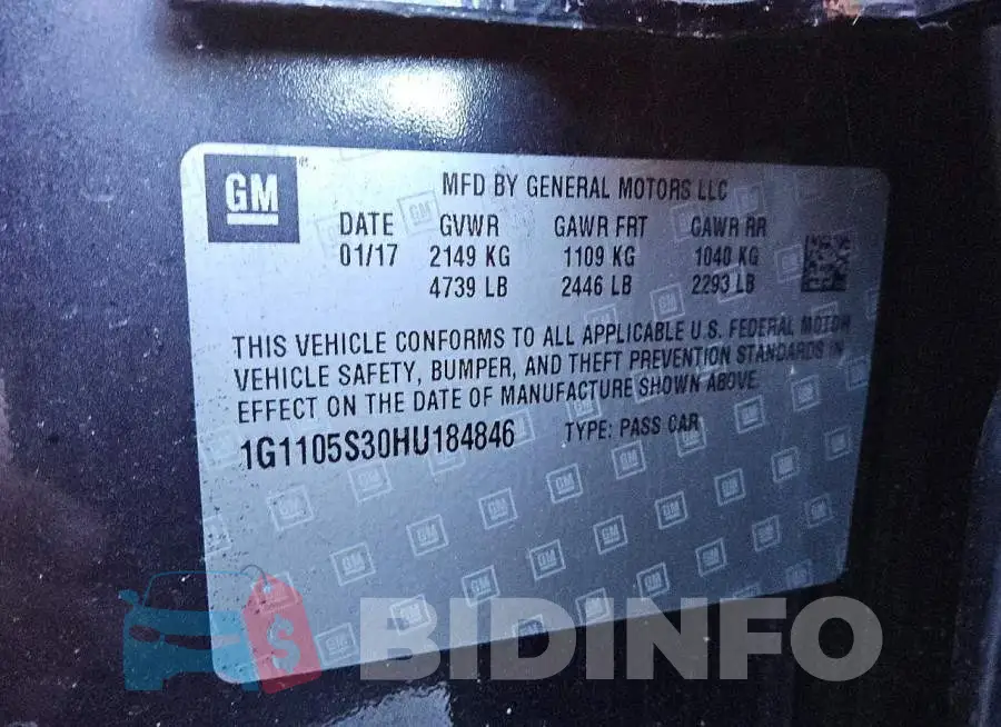 1G1105S30HU184846 Photo# 12