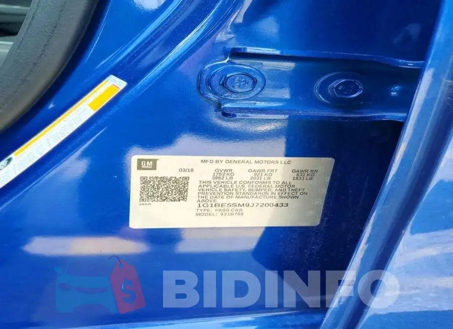 1G1BE5SM9J7200433 Photo# 12