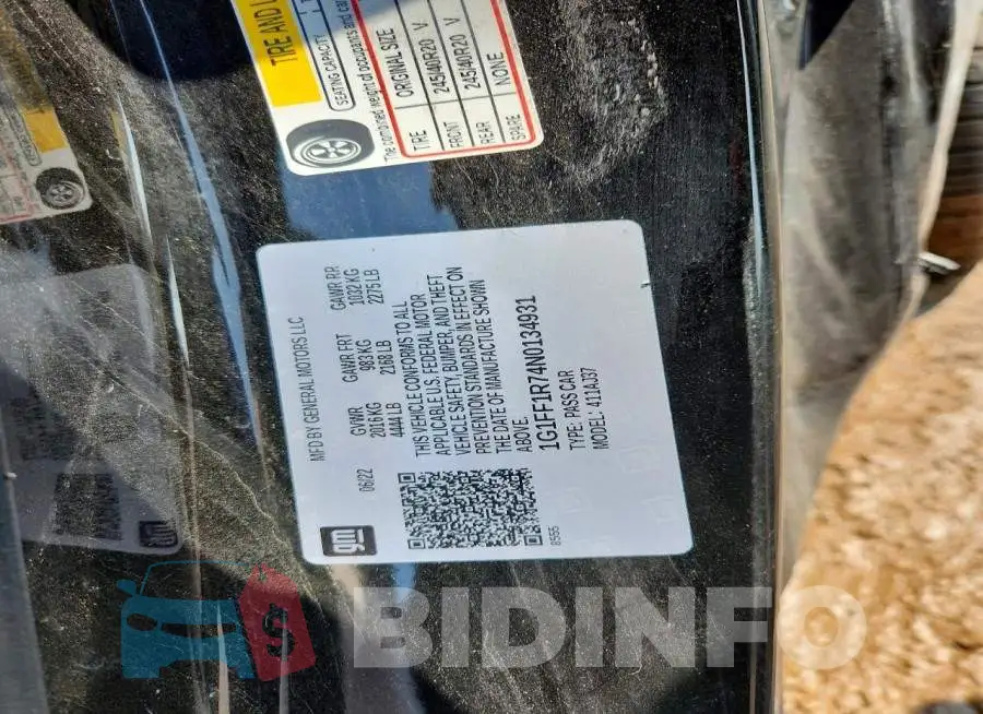 1G1FF1R74N0134931 Photo# 12