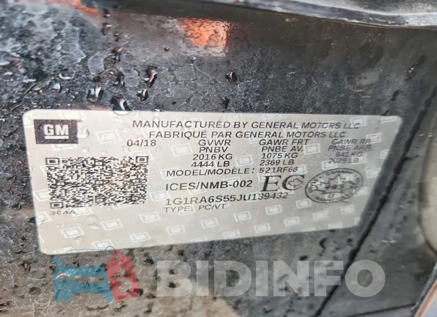 1G1RA6S55JU139432 Photo# 12
