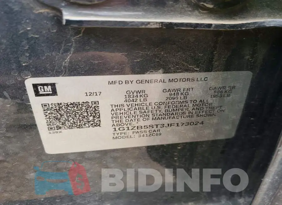 1G1ZB5ST3JF173024 Photo# 12