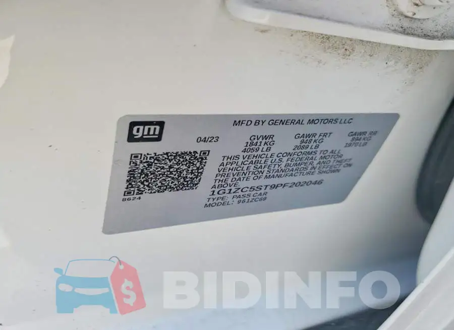 1G1ZC5ST9PF202046 Photo# 12