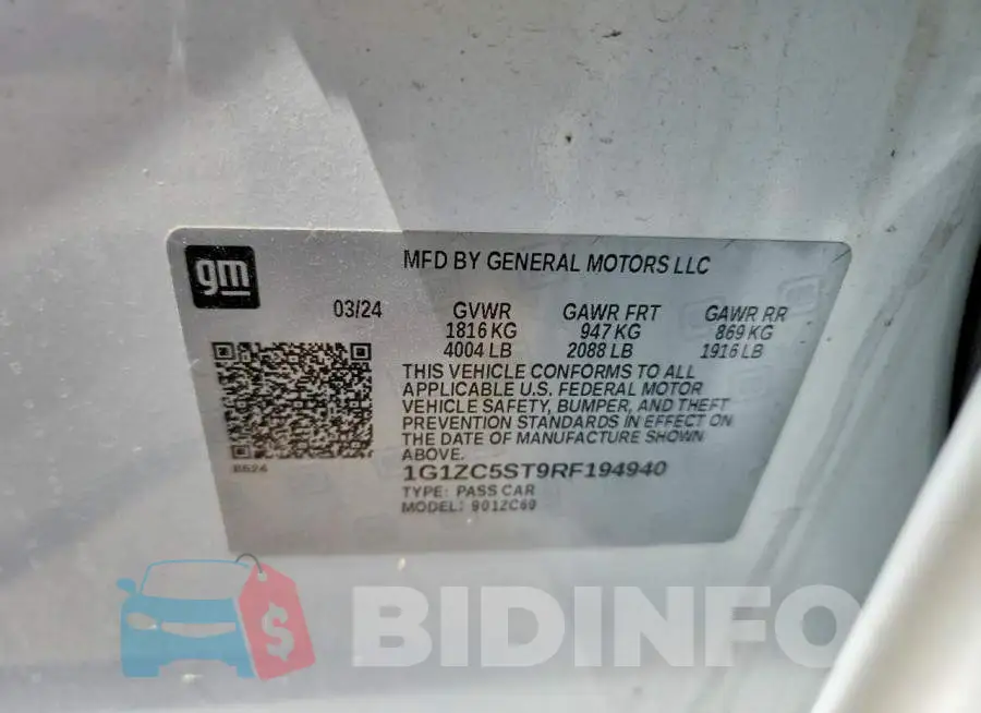 1G1ZC5ST9RF194940 Photo# 13