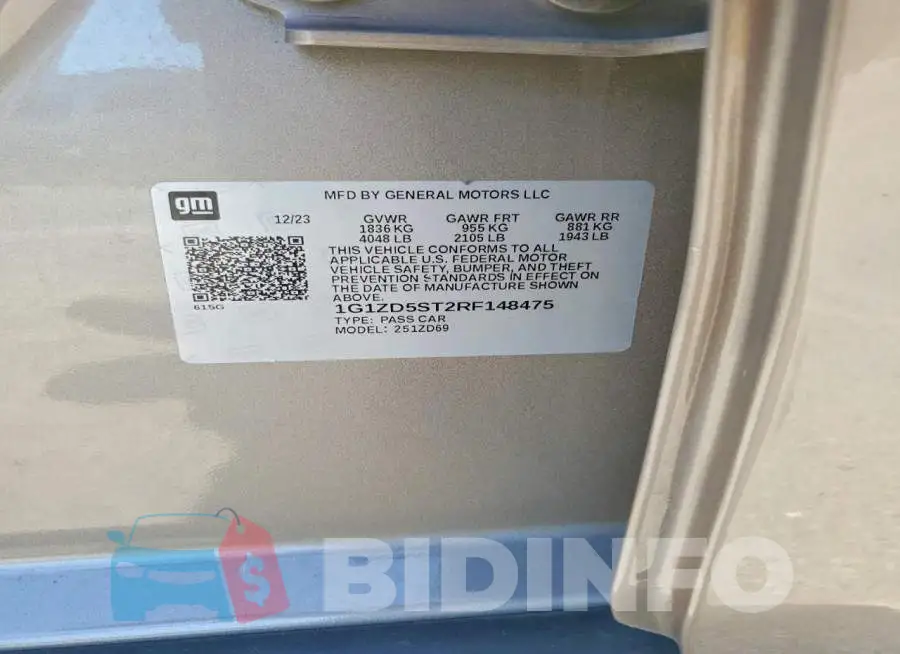 1G1ZD5ST2RF148475 Photo# 12
