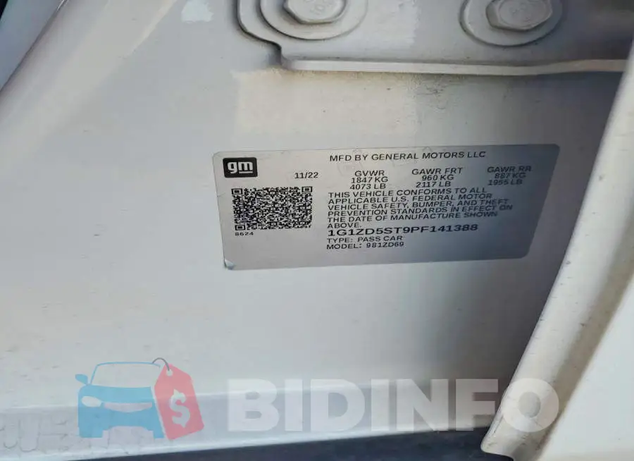1G1ZD5ST9PF141388 Photo# 12