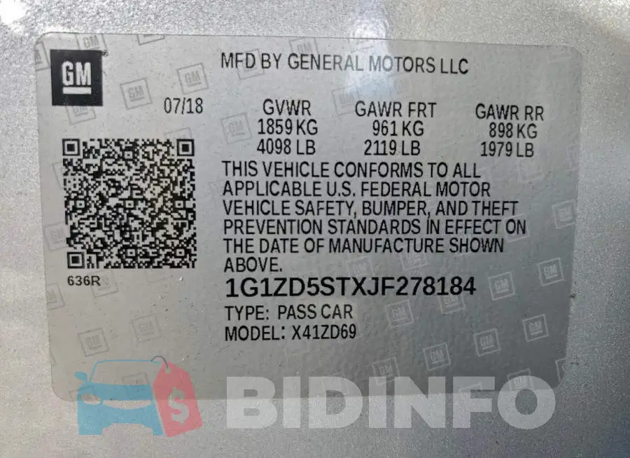 1G1ZD5STXJF278184 Photo# 12