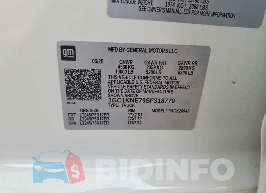 1GC1KNE79SF318779 Photo# 12