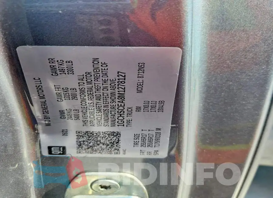 1GCHSCEA8M1278127 Photo# 12