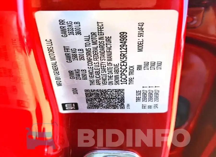 1GCPSCEK5R1294989 Photo# 13
