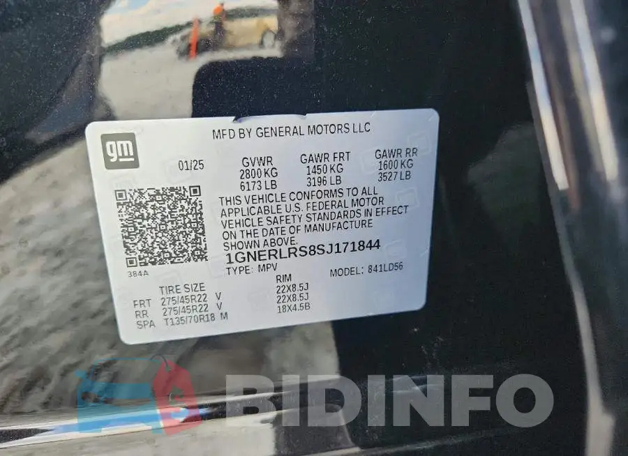 1GNERLRS8SJ171844 Photo# 13