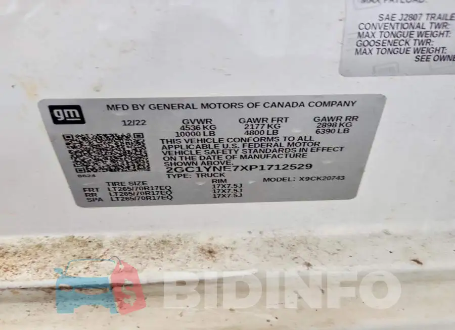 2GC1YNE7XP1712529 Photo# 12