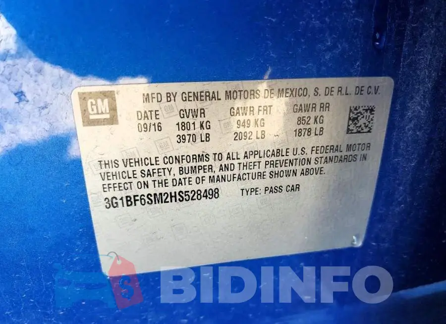 3G1BF6SM2HS528498 Photo# 12