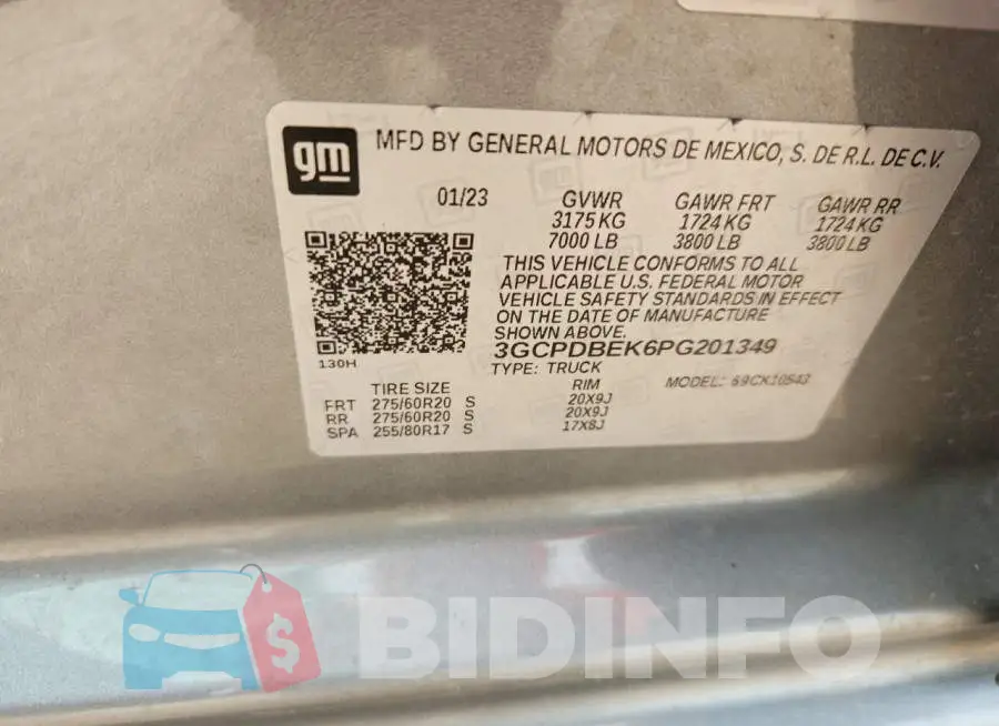 3GCPDBEK6PG201349 Photo# 12