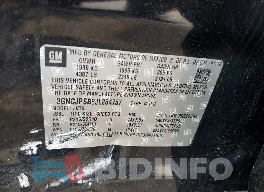 3GNCJPSB8JL264757 Photo# 14