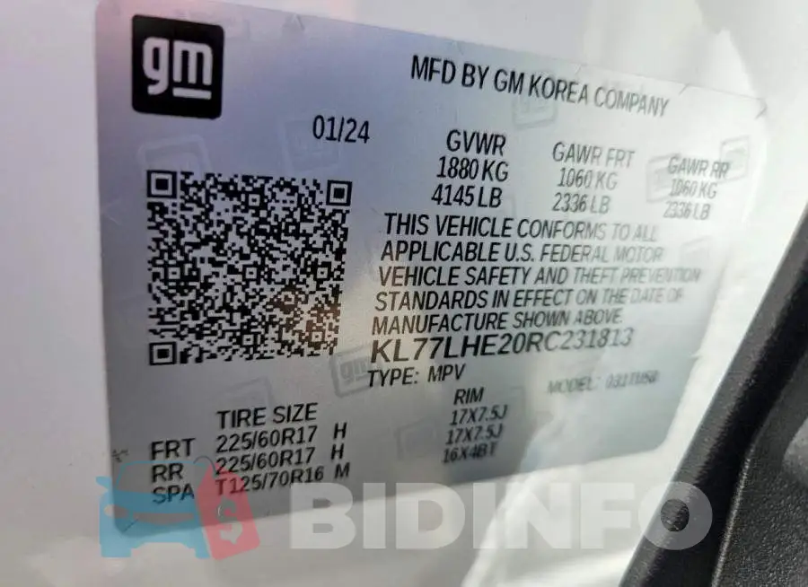 KL77LHE20RC231813 Photo# 12