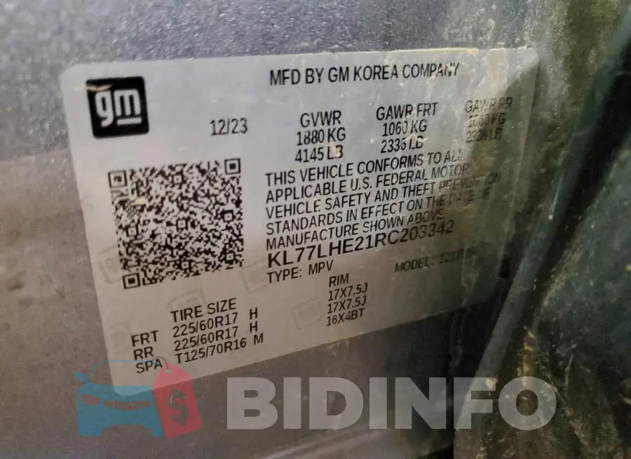 KL77LHE21RC203342 Photo# 14