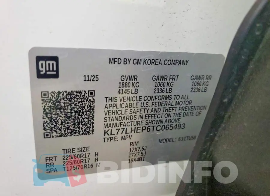 KL77LHEP6TC065493 Photo# 13
