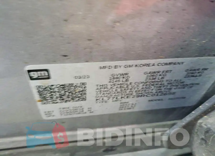 KL77LKE29RC012698 Photo# 13