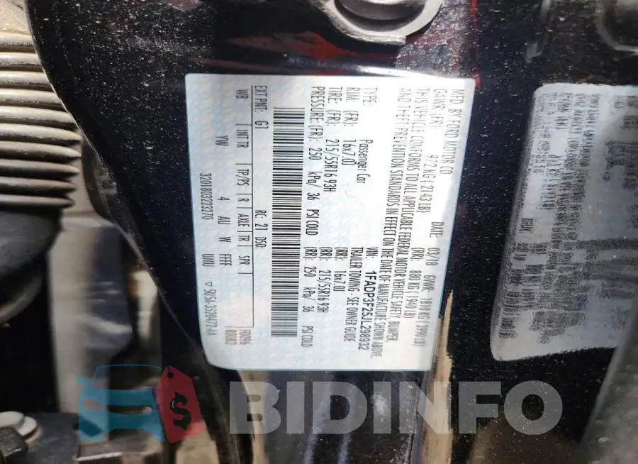1FADP3F25JL298932 Photo# 12
