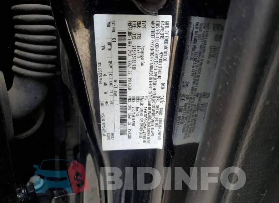 1FADP3K25HL248015 Photo# 12