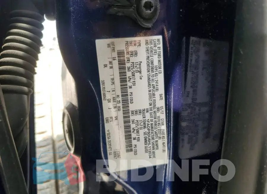 1FADP5DU6HL112034 Photo# 14