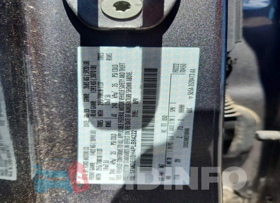 1FMDE5BH4PLB84222 Photo# 13