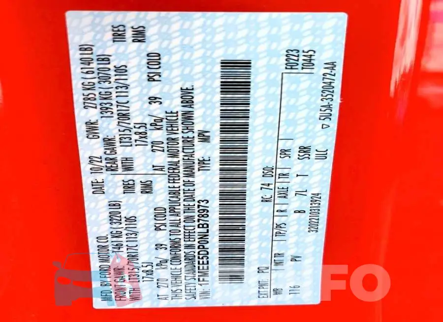 1FMEE5DP0NLB78973 Photo# 14