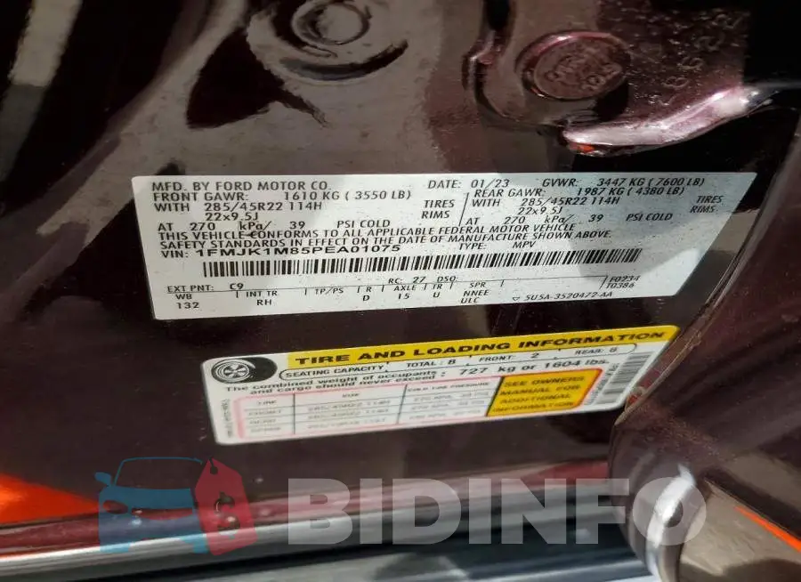 1FMJK1M85PEA01075 Photo# 13