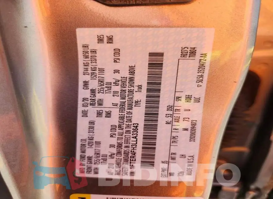 1FTER4FH3LLA33643 Photo# 12