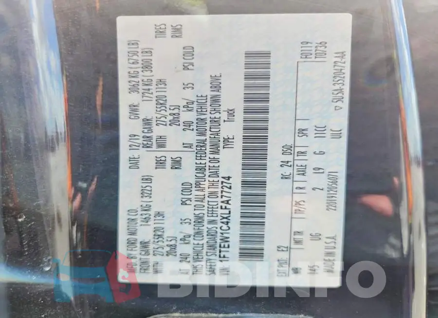 1FTEW1C4XLFA77274 Photo# 12