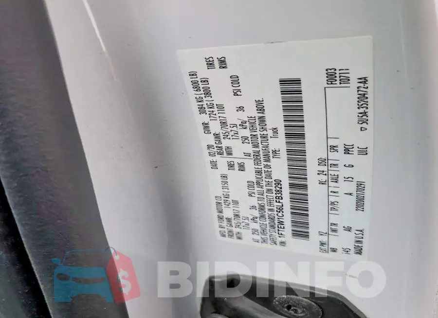 1FTEW1C56LFB38290 Photo# 12