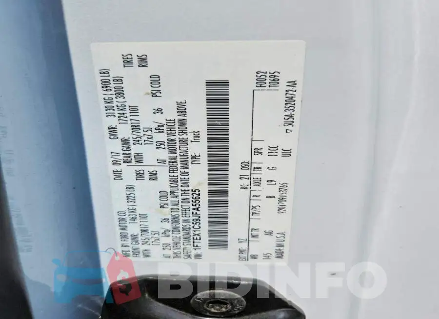 1FTEX1C59JFA55625 Photo# 12