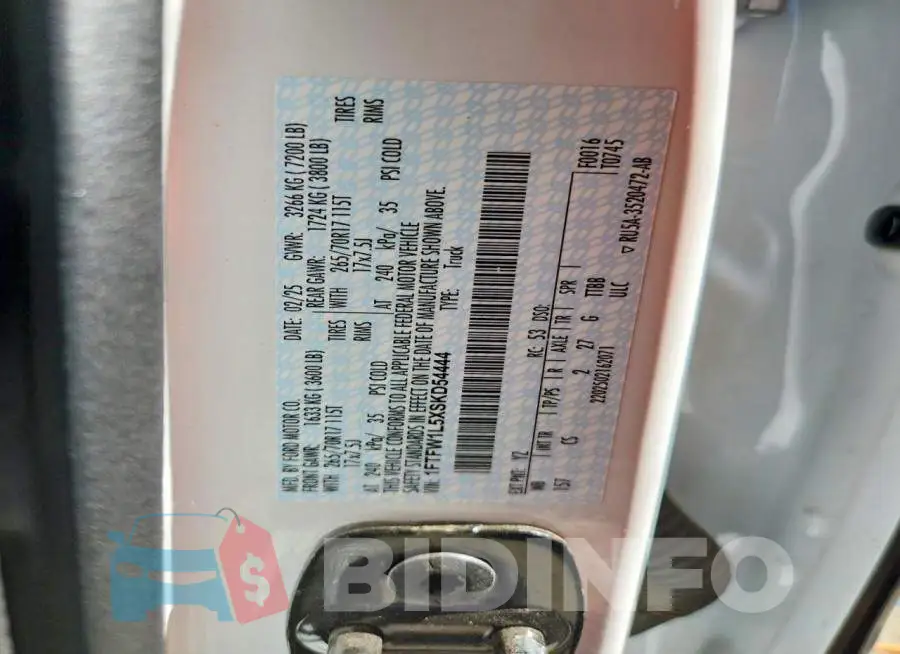 1FTFW1L5XSKD54444 Photo# 12